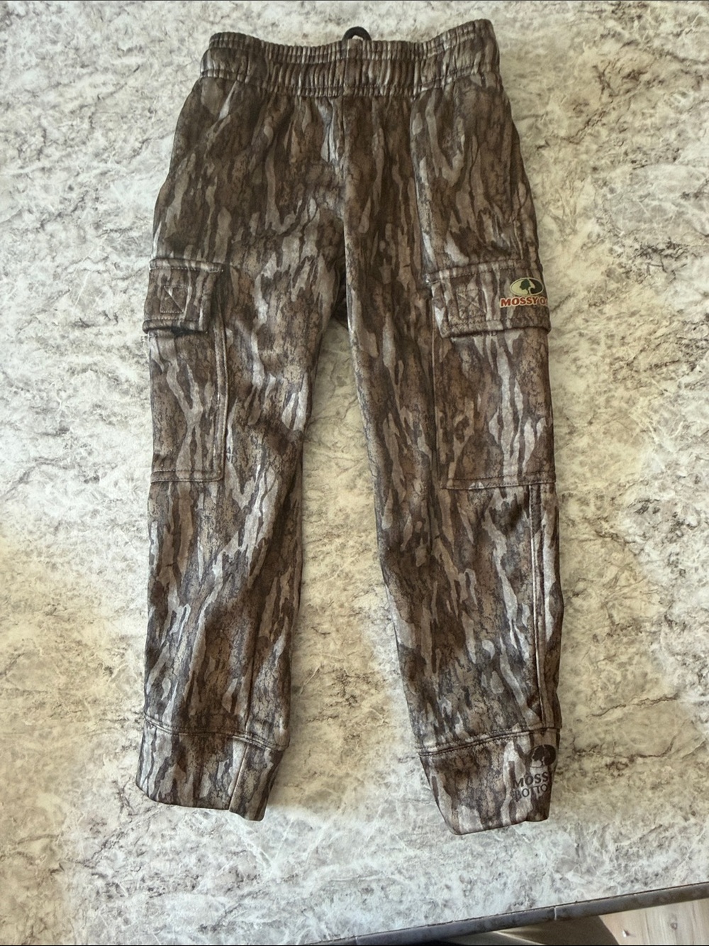 Mossy Oak Brown Camo Elastic Waist Cargo Pants